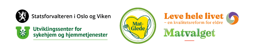 Logoer for samarbeidspartnerne i Matgledekampanjen